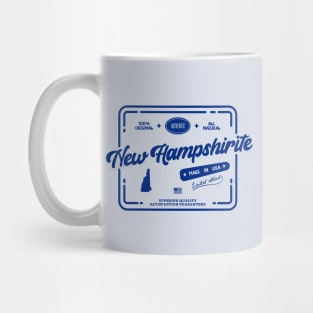 Original New Hampshirite Cool Vintage Dark Stamp Print New Hampshire Resident Gift Mug